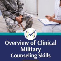 Soldier in clinical military counseling 