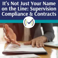 It's not Just Your Name on the Line: Contracts and Compliance in Clinical Supervision